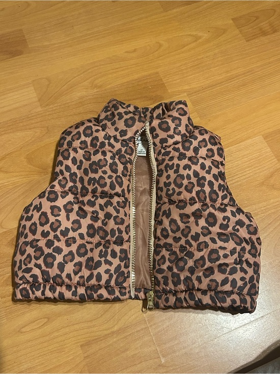 Derek Heart Other - Derek Heart LIKE NEW Toddler Leopard Print Puffer Vest Size 2T